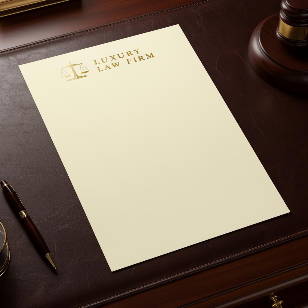 Mockup de timbrado profissional